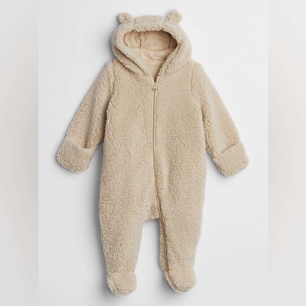 Gap Baby Sherpa Hoodie One-Piece Bunting Size‎ 6-12 Months